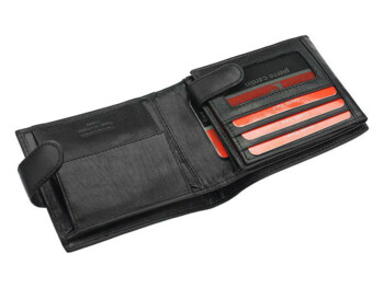 Pánská kožená peněženka černá - Pierre Cardin Eliott