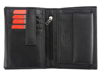 Pánská kožená peněženka černá - Pierre Cardin Stanley