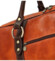 Cestovní kožená taška koňakovo/hnědá - Delami Ofelie