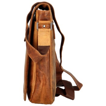 Pánská kožená crossbody/taška camel - Green Wood Maxvell