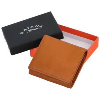 Dámská kožená peněženka oranžová - Katana Triwia