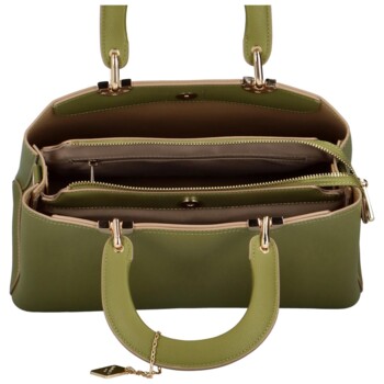 Dámská kabelka do ruky zelená - Diana & Co Reína