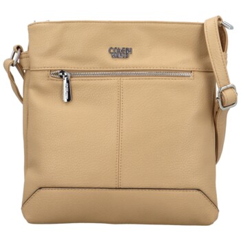 Dámská crossbody kabelka tmavě béžová - Coveri Levi