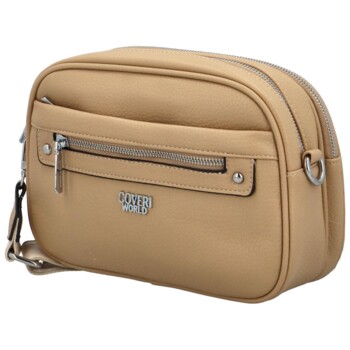Dámská crossbody kabelka tmavě béžová - Coveri Evelyn