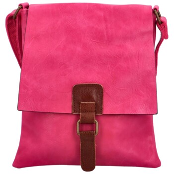 Dámská crossbody kabelka fuchsiová - Paolo bags Siwon