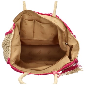 Dámská kabelka přes rameno růžová - Coveri Sindra