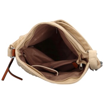 Dámská crossbody kabelka béžová- Firenze Erchisa