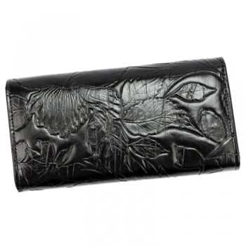 Dámská kožená peněženka černá - Gregorio Leriana