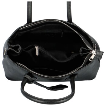 Dámská kožená kabelka přes rameno černá - Delami Sureevy
