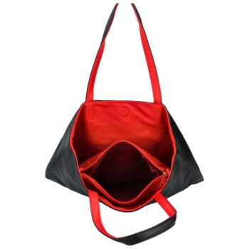 Dámská kabelka na rameno 2v1 černo/červená - Herisson Hilaria