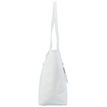 Dámská kožená kabelka přes rameno bílá - Delami Elodie