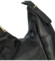 Dámská kožená kabelka na rameno černá - Delami Lilou