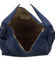 Dámská kožená kabelka na rameno tmavě modrá - Delami Lilou