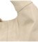 Dámská kožená kabelka na rameno krémová - Delami Zisis