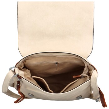 Dámská crossbody kabelka krémová - Firenze Ceryss