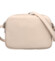 Dámská kožená crossbody kabelka světle béžová - Hexagona Vilia