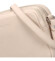 Dámská kožená crossbody kabelka světle béžová - Hexagona Vilia