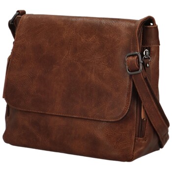 Dámská crossbody kabelka coffee - Firenze Ceryss