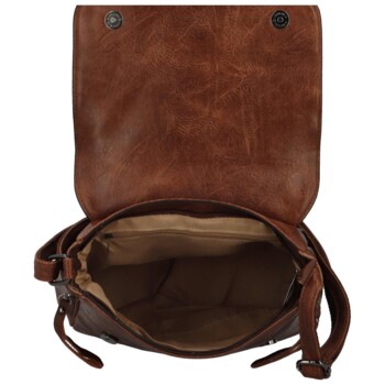 Dámská crossbody kabelka coffee - Firenze Ceryss