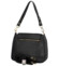 Stylová dámská kožená crossbody kabelka Dawn, černá