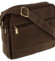 Pánská kožená crossbody/taška hnědá - Wild Trewor