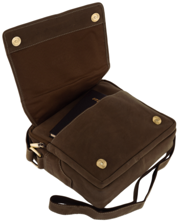 Pánská kožená crossbody/taška hnědá - Wild Trewor