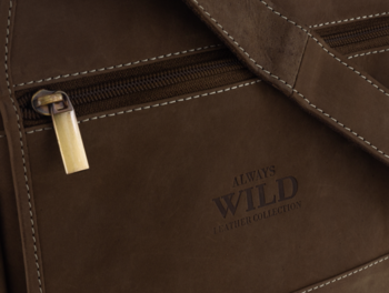 Pánská kožená crossbody/taška hnědá - Wild Trewor
