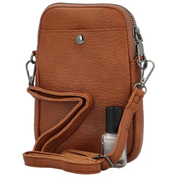 Dámská crossbody kabelka hnědá - MaxFly Tiffara