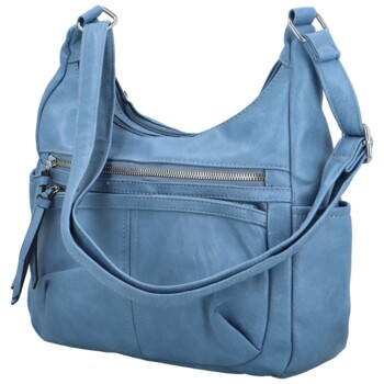 Dámská crossbody kabelka džínově modrá - Firenze Fresia