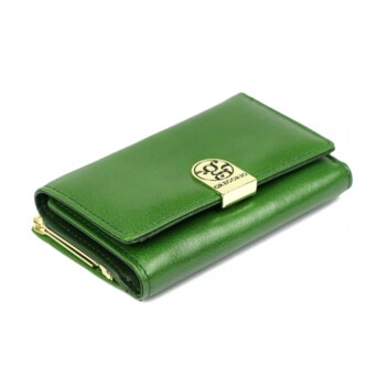 Dámská kožená peněženka zelená - Gregorio Claudinna