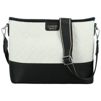 Dámská crossbody kabelka černobílá - Coveri Dirké