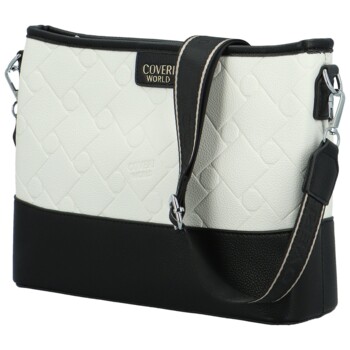 Dámská crossbody kabelka černobílá - Coveri Dirké