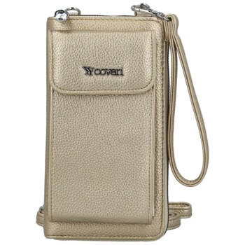 Dámská crossbody kapsa zlatá - Coveri Vivika