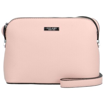 Dámská crossbody kabelka růžová - Delami Glamore