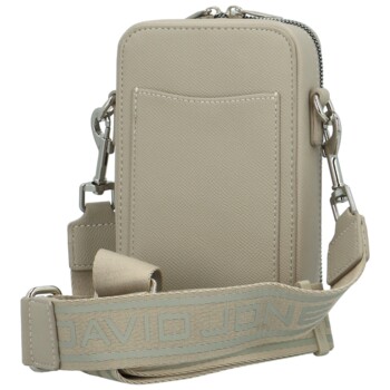 Dámská crossbody kabelka světle šedá - David Jones Perzida