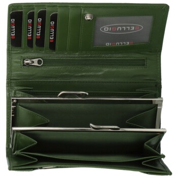 Dámská kožená peněženka zelená - Bellugio Valerie