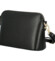 Dámská kožená crossbody kabelka černá - Delami Jeffrey new