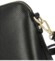 Dámská kožená crossbody kabelka černá - Delami Jeffrey new