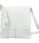 Dámská kožená crossbody kabelka bílá - Delami Vera Pelle Ellie