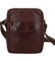 Pánská kožená crossbody taška hnědá - Greenwood Olwen