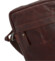 Pánská kožená crossbody taška hnědá - Greenwood Olwen