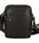 Pánská kožená crossbody taška tmavě hnědá - Greenwood Olwen