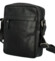 Pánská kožená crossbody taška černá - Greenwood Olwen