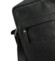 Pánská kožená crossbody taška černá - Greenwood Olwen