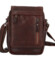Pánská kožená crossbody taška hnědá - Greenwood Olivier