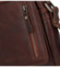 Pánská kožená crossbody taška hnědá - Greenwood Olivier