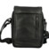 Pánská kožená crossbody taška černá - Greenwood Olivier