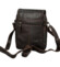 Pánská kožená crossbody taška tmavě hnědá - Greenwood Olivier