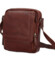 Pánská kožená crossbody taška hnědá - Greenwood Vaios
