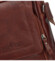 Pánská kožená crossbody taška hnědá - Greenwood Vaios